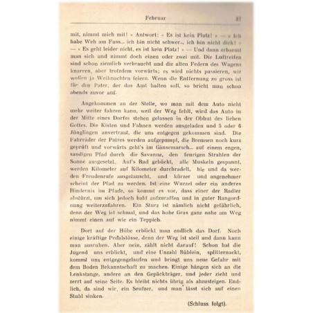 Missions africaines Haguenau, Afrikanisches Missions Glöcklein, Februar 1939  - alsatiques, missionnaire Afrique