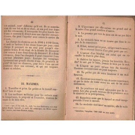 Premières lectures françaises pour les écoles primaires avec vocabulaire Français-allemand, Joseph Willm, 1876 - manuel Alsace