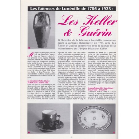 La revue lorraine populaire, les faïences de Lunéville, 1999, Lorraine, antiquités, philatélie