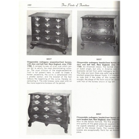 Fine points of furniture, early American, Albert Sack, 1977, american antiques, style mobilier américain, antiquités américaines