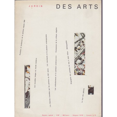 Jardin des Arts, Evolution et tendances de la peinture depuis 1944, avril 1960 - peintres, art moderne, revues