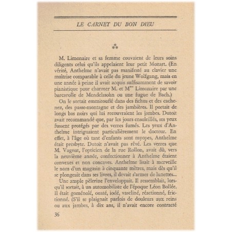 Le carnet du Bon Dieu, Pierre Daninos, 1947 - régression, fable