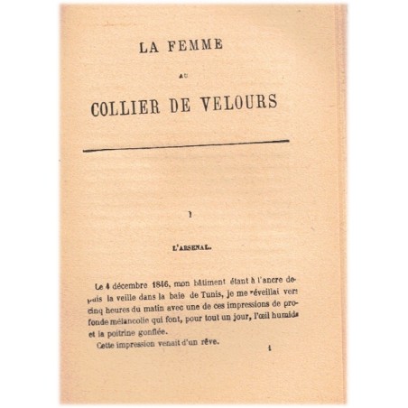 La femme au collier de velours, Alexandre Dumas, 1923 - Terreur sous la Révolution de 1789