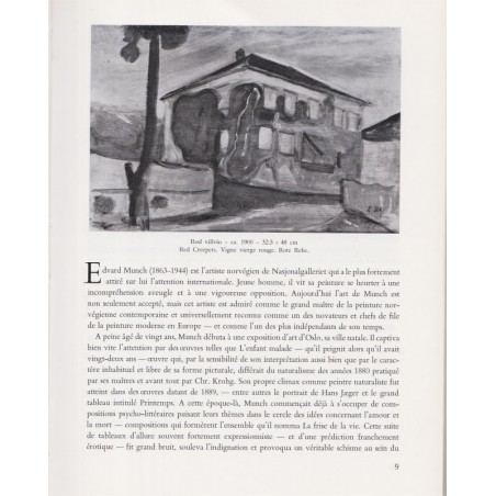Edvard Munch, Kunstnere I Nasjonalgalleriet Oslo, 1968 - peintres, art, Norvège