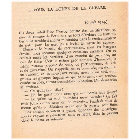 Le cabaret de la belle femme, Roland Dorgelès, 1967 - Les Croix de Bois - guerre 1914/1918,  Poilus dans les tranchées