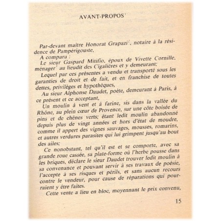 Lettres de mon moulin, Alphonse Daudet, 1986 - Provence, contes, littérature jeunesse