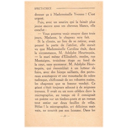 Spectatrice, Henri Duvernois, 1929 - roman