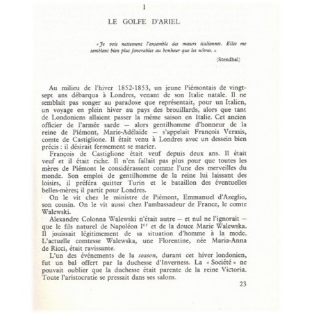La Castiglione, Alain Decaux, 1967 -  biographie comtesse italienne, Italie 1850, Club de la femme,