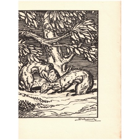 Histoires de bêtes, Louis Pergaud, 1925 - édition numérotée, illustrateur Deluermoz, contes, animaux sauvages
