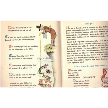 Die Rätselstiege, ein lustiges Rätsel-Bilderbuch fürs Kind, Paula Walendy, 1940 - Kinder Litteratur, Märchen, contes,