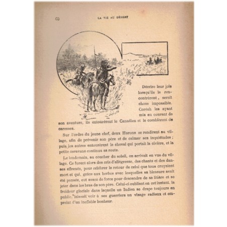 Le fils du Canadien, la vie au désert, Léon Ville, 1934 - Canada XVIIIe siècle, indiens d'Amérique, roman d'aventures