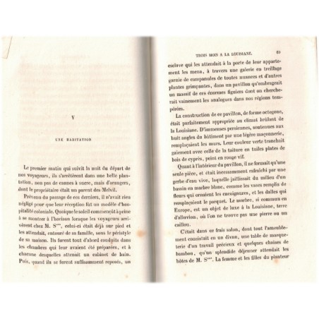 Trois mois en Louisiane, Camille Lebrun, 1861 - Louisiane au XIXe siècle, Etats-Unis,