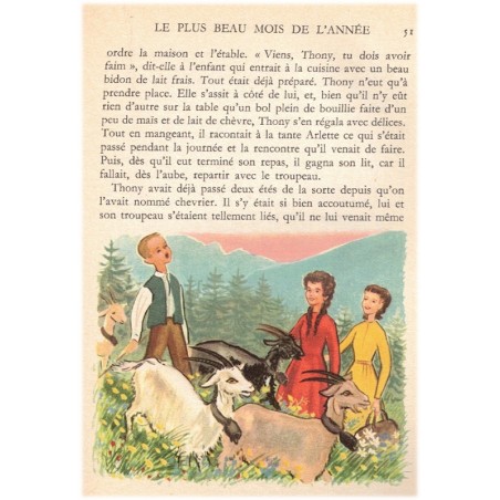 Heidi jeune fille, Johanna Spyri, 1958 - enfant à la montagne, littérature jeunesse,