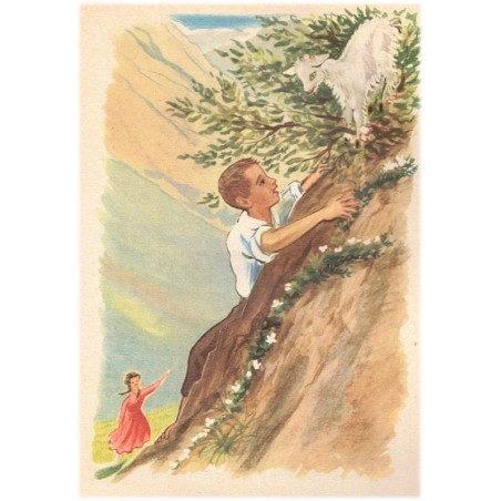 Heidi jeune fille, Johanna Spyri, 1958 - enfant à la montagne, littérature jeunesse,