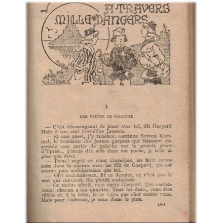 A travers mille dangers, Collection Printemps, Jean Lugaro, recueil n°3, romans d'aventures pour enfants, magazines jeunesse