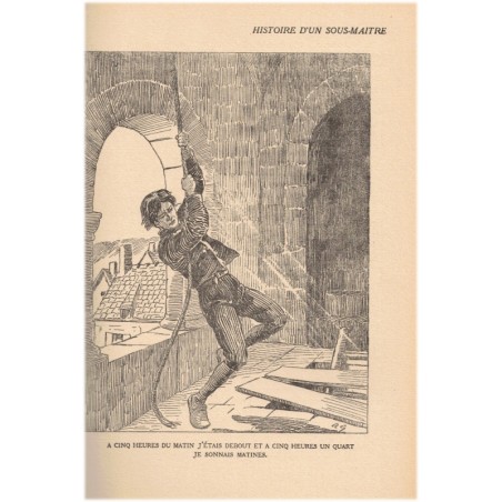 Histoire d'un sous-maître, Erckmann-Chatrian 1930 - instituteur sous la Restauration, village vosgien