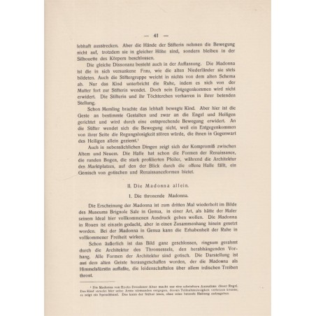 Die Madonnendarstellung in der Altniederländischen Kunst, Siebert, 1906 - art sacré, peintres flamands, Pays-Bas, Hollande,