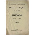 L'externat des hôpitaux de Paris, Anatomie tête cou, XII crâne, 1946  - anatomie, manuels de médecine