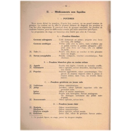 Guide de reconnaissance aux examens de Pharmacie, Ravaud 1939 - annales pharmacie, manuels de pharmacologie