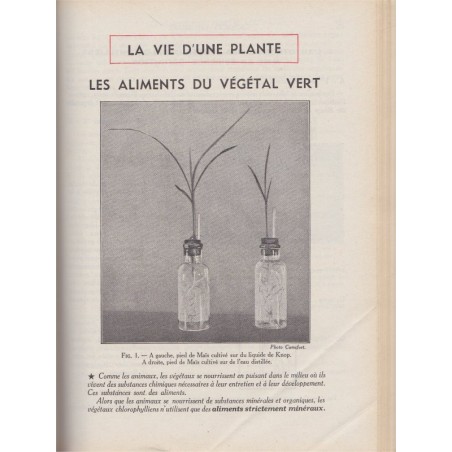 Sciences Naturelles, Anatomie physiologie animales, botanique, biologie, 1956, bac, Camefort et Gama, cours Obré -