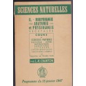 Sciences Naturelles, II morphologie, anatomie et physiologie végétales, 1949, Chantron - botanique,