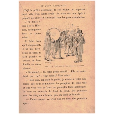 Le pont d'Ambérieu, J. Peltier, 1900 - fanfare villageoise, Ambérieu, littérature jeunesse