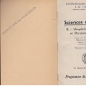 Sciences Naturelles, II morphologie, anatomie et physiologie végétales, 1949, Chantron - botanique,
