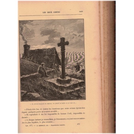 Les deux soeurs, éditeur Geffroy 1880 - roman en feuilleton, littérature populaire XIXe siècle, romans populaires