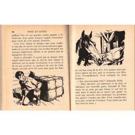 Fred et Sunny, Priscilla Willis, 1959 - amitié cheval enfant, aventures jeunesse, collection Bibliothèque Verte