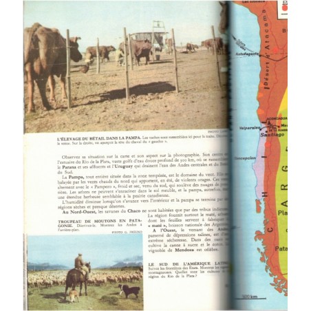 Géographie classe de 5e, Marc Vincent, Pierre Taguel, 1964 - classiques Sudel, manuel de géographie