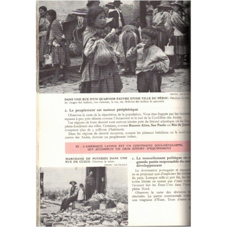 Géographie classe de 5e, Marc Vincent, Pierre Taguel, 1964 - classiques Sudel, manuel de géographie
