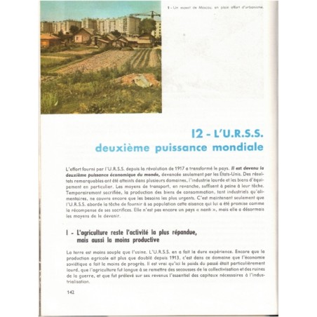 Les grandes puissances du monde, classe Terminale, Fischer, Oudin, Raison, Varon, 1967 - manuels de géographie, économie