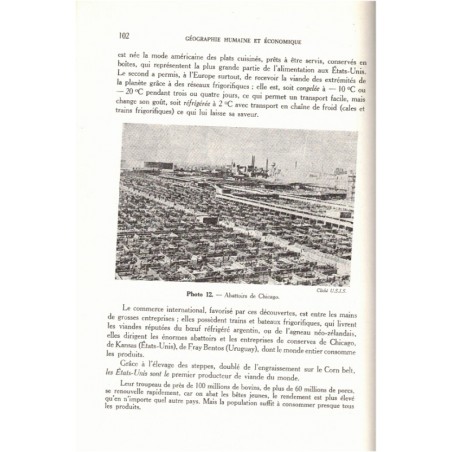 Géographie humaine et économique, enseignement technique, Debesse 1959 - économie 1960, manuels de géographie