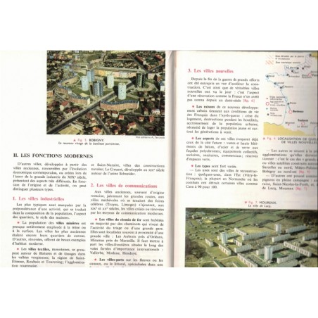 Géographie, la France, classe de 3e, Blanc et Pernet, Perpillou,  et Pernet, 1966 - manuels de géographie