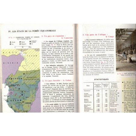 Géographie, la France, classe de 3e, Blanc et Pernet, Perpillou,  et Pernet, 1966 - manuels de géographie