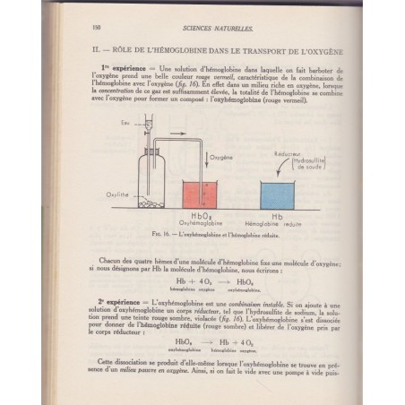 Manuel Sciences Naturelles, Camefort et Gama, Cours Obré, 1959 - biologie, anatomie, physiologie,