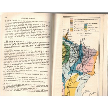 Géographie générale, classe de seconde, Etienne Baron, 1947 - manuels de géographie,