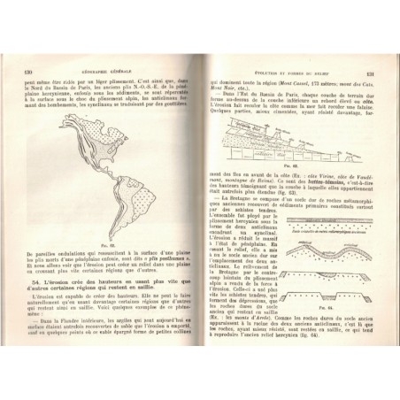 Géographie générale, classe de seconde, Etienne Baron, 1947 - manuels de géographie,