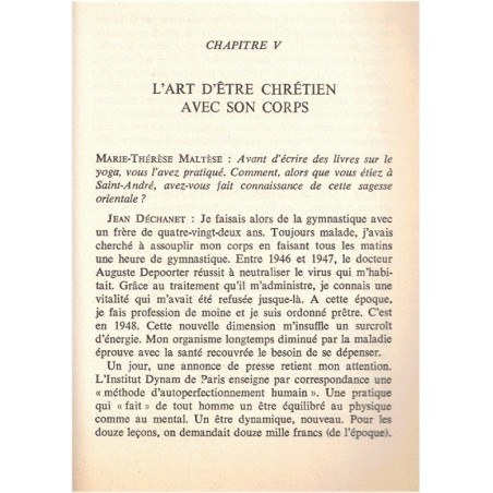 Jean Déchanet, l'ermite du Valjouffrey, Marie-Thérèse Maltèse, 1981 - Isère, yoga chrétien, biographie religieux