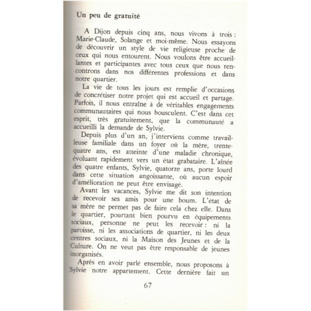 Que vos actes parlent Jésus-Christ, Petites Soeurs de l'Assomption, Lucie Licheri, 1980 - missionnaire, charité chrétienne,