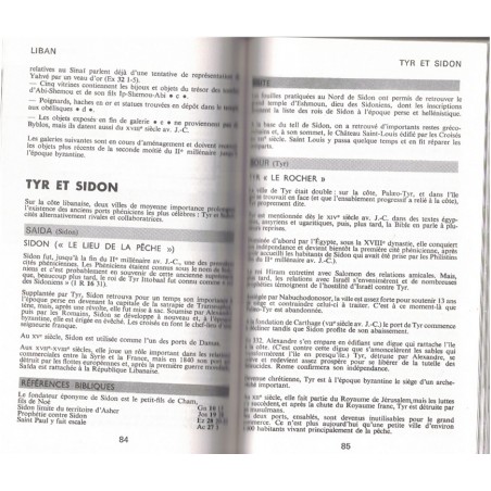 Itinéraires bibliques, voyage au Moyen-Orient, Auscher et Béguerie, 1989 - pèlerinage, tourisme, catholicisme, Israël, Liban,