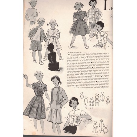 Modes et Travaux août 1953 n°632,  Edouard Boucherit,  - mode 1950, vintage, magazines mode, couture, tricot