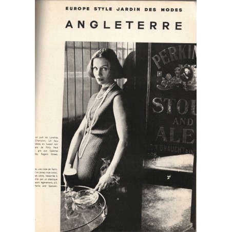 Jardin des modes 1957 Juillet N°427 Spécial Europe - mode européenne 1950, vintage, magazines mode