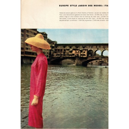 Jardin des modes 1957 Juillet N°427 Spécial Europe - mode 1950, vintage, magazines mode