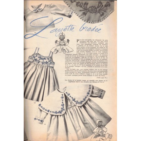 Modes et Travaux octobre 1954 n°646,  Edouard Boucherit,  - mode 1950, vintage, magazines mode, couture, tricot