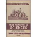 Mon mémento de Sciences & questionnaire, écoles rurales de garçons, fin d'études primaires, 1968 - écologie, agriculture