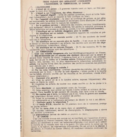 Mon mémento de Sciences & questions d'examen, écoles rurales de garçons, fin d'études primaires, 1968 - écologie, agriculture