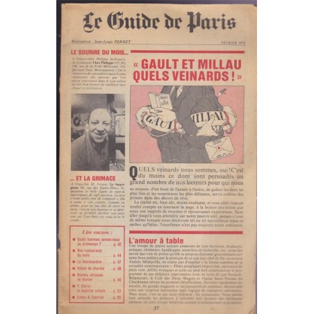 Le guide de Paris, revue mensuelle, février 1978 - gastronomie, restaurants, guide, publicité,