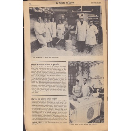 Le guide de Paris, revue mensuelle, février 1978 - gastronomie, restaurants, guide, publicité,