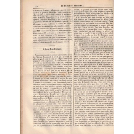 Le Progrès Religieux, année 1877, journal des Eglises protestantes - alsatiques, journaux, protestantisme